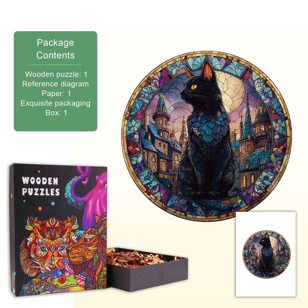 Castle Moon Wooden Jigsaw Puzzle