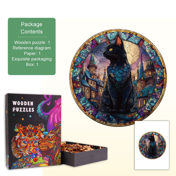 Castle Moon Wooden Jigsaw Puzzle
