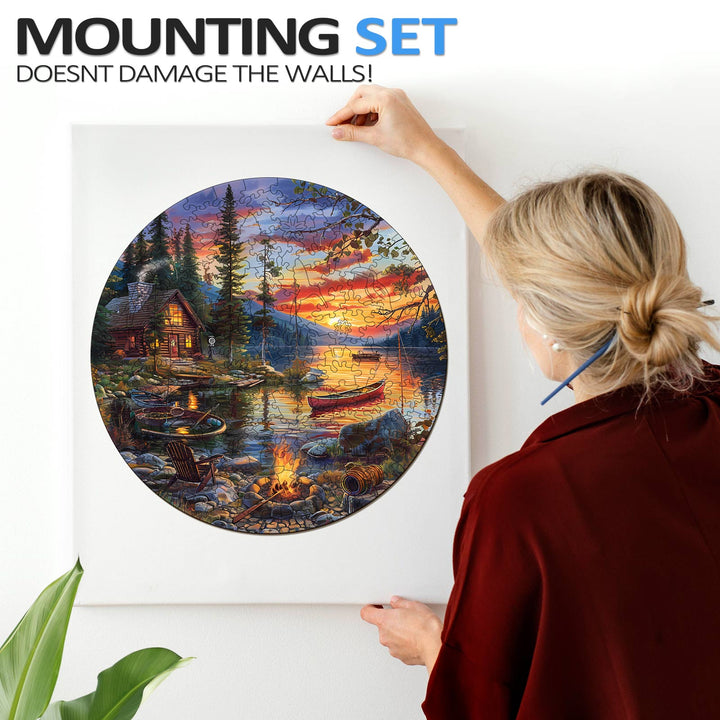 Canoe Lake-2 Wooden Jigsaw Puzzle - By Woodbests