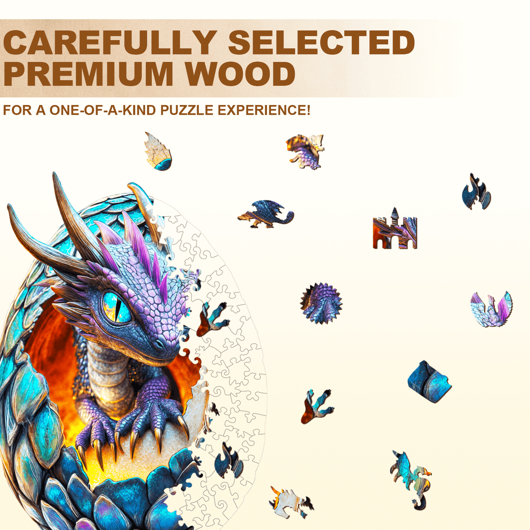Draconic Rebirth  Wooden Jigsaw Puzzle