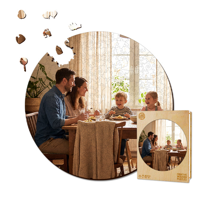 Personalized Photo Wooden Puzzle - Family Theme