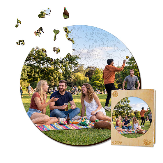 Personalized Photo Wooden Puzzle - Friendship Theme