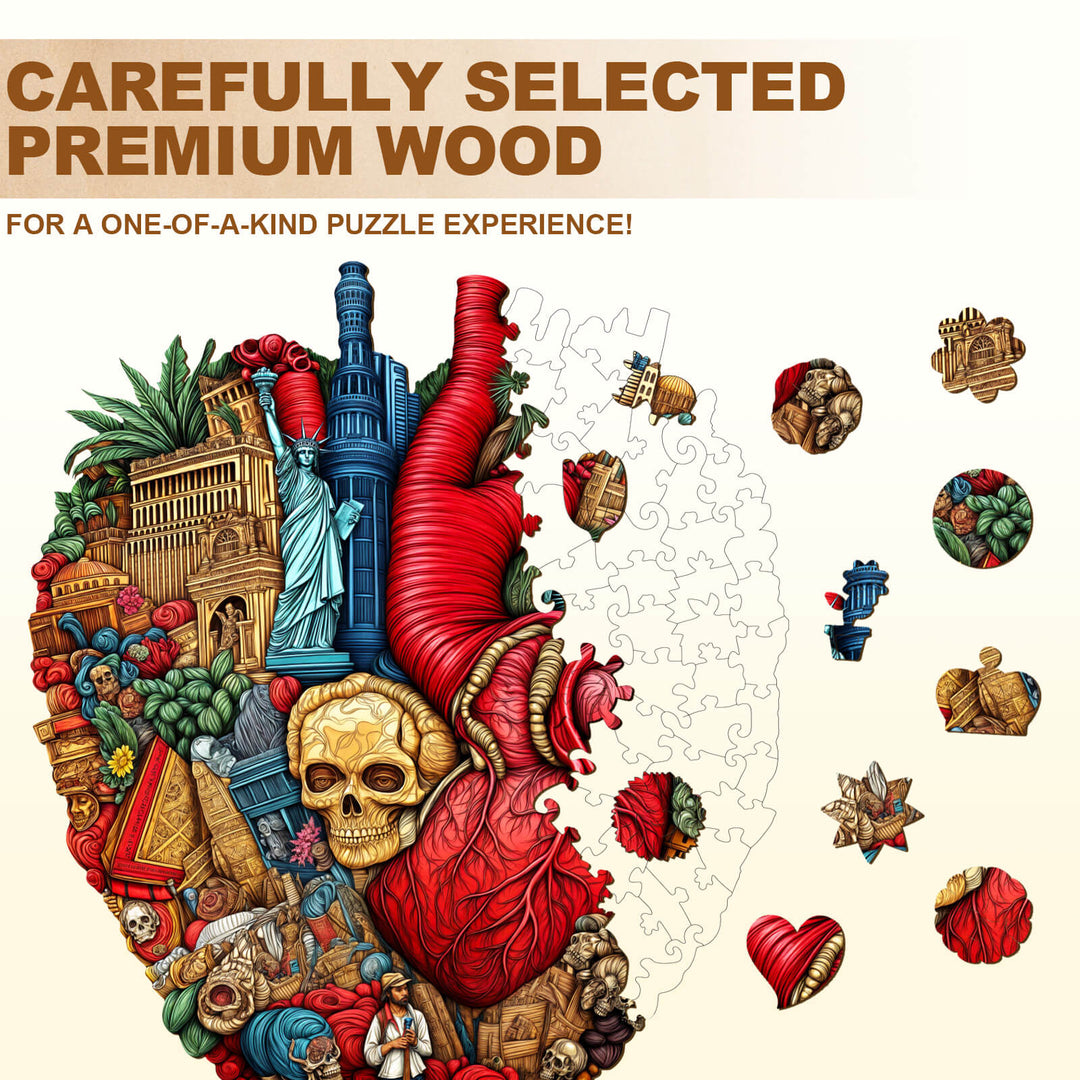Heart of the City Wooden Jigsaw Puzzle