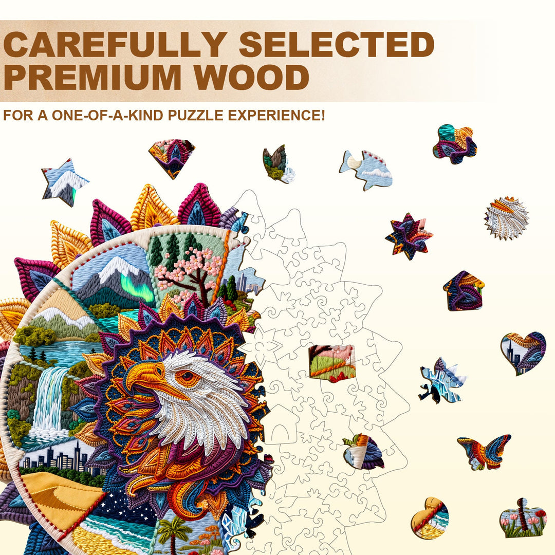 Mandala World Wooden Jigsaw Puzzle