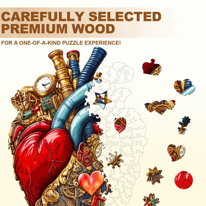 Mechanical Heart-2 Wooden Jigsaw Puzzle
