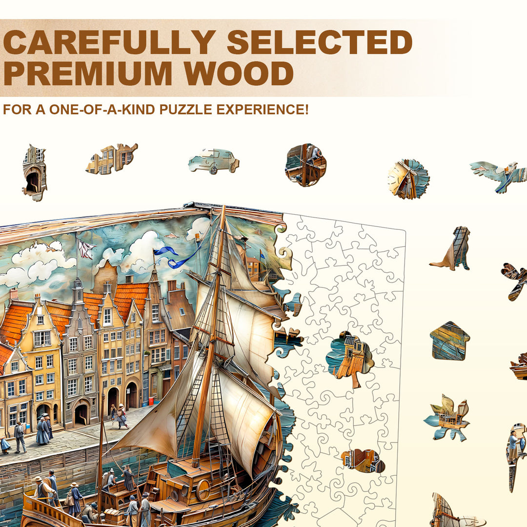 Paper channel Wooden Jigsaw Puzzle