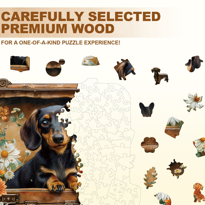 Puppy's Adventure Wooden Jigsaw Puzzle