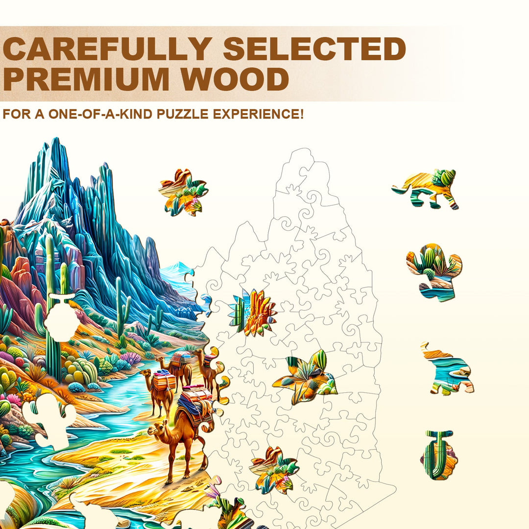 Vibrant Wilderness Wooden Jigsaw Puzzle