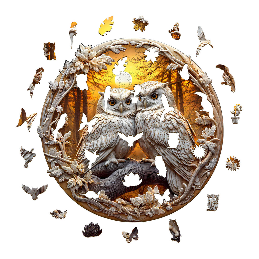 3D Owl-3 Wooden Jigsaw Puzzle