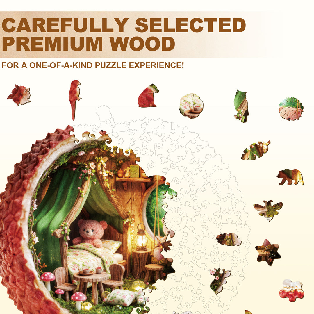 Lychee Bear Wooden Jigsaw Puzzle