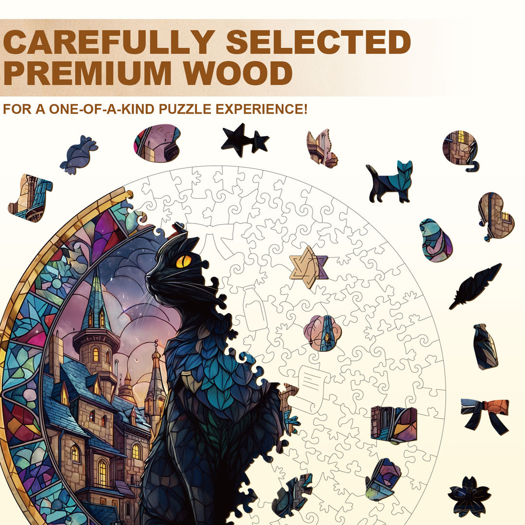Castle Moon Wooden Jigsaw Puzzle