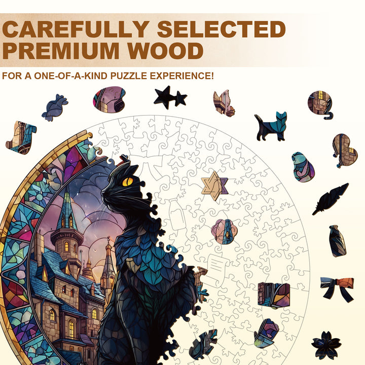 Castle Moon Wooden Jigsaw Puzzle