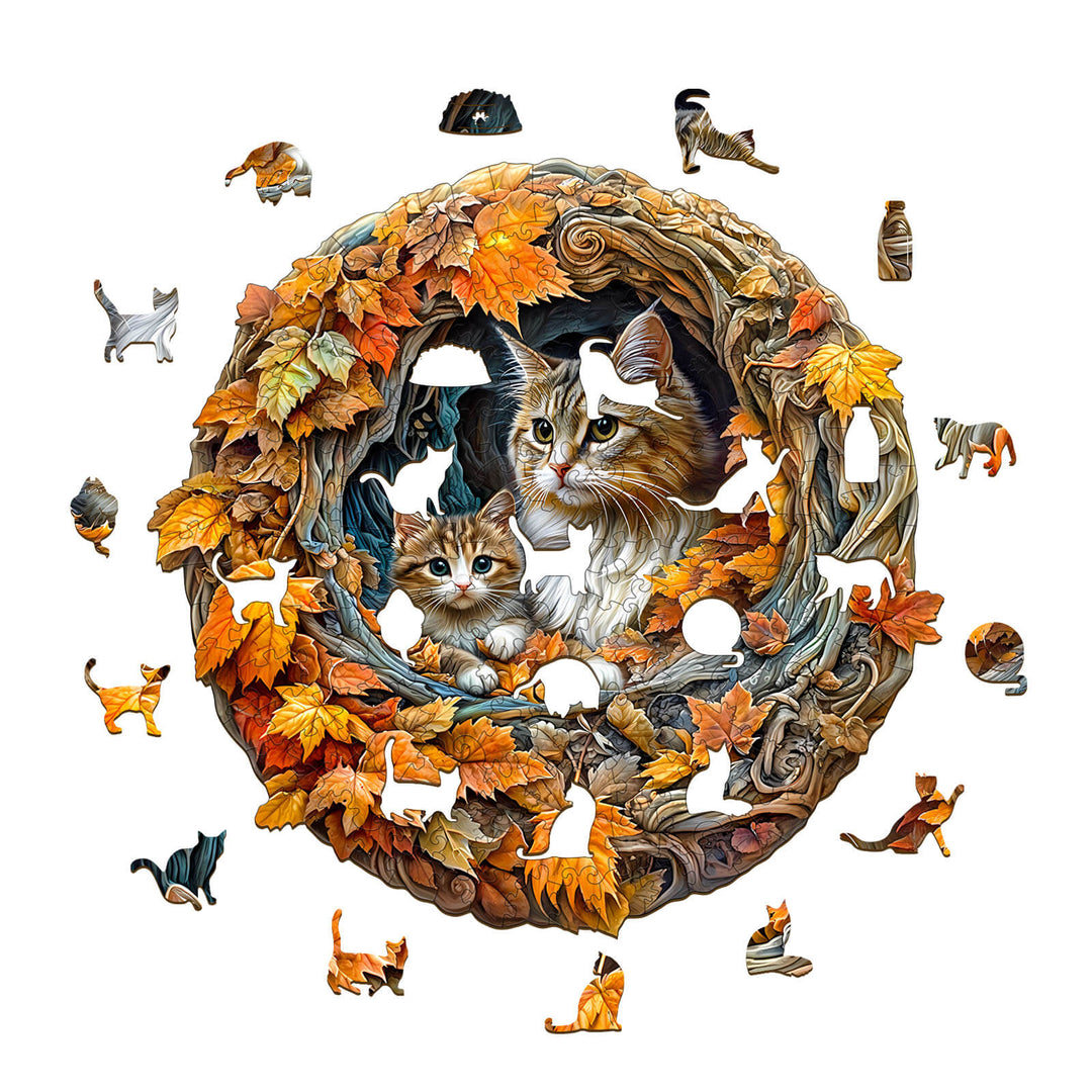 3D cat mom Jigsaw Puzzle