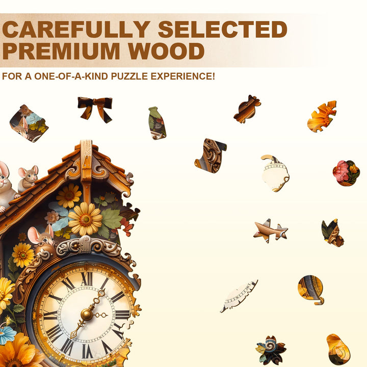 Nature's Clockwork Wooden Jigsaw Puzzle