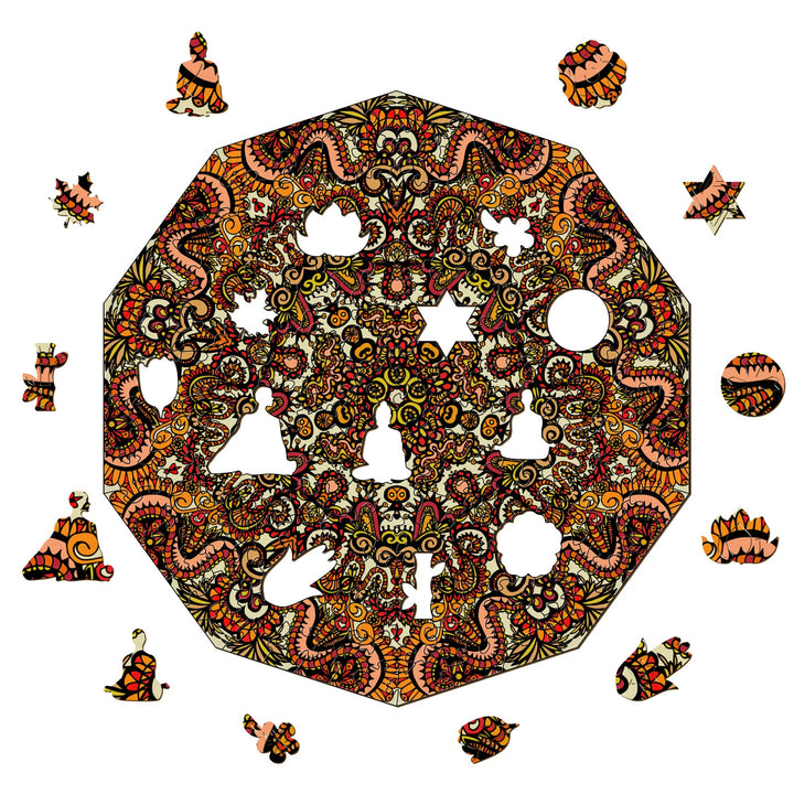 Doodle art design 'Dragonsphere' by Lori Anne McKague featuring intricate patterns and vibrant colors.