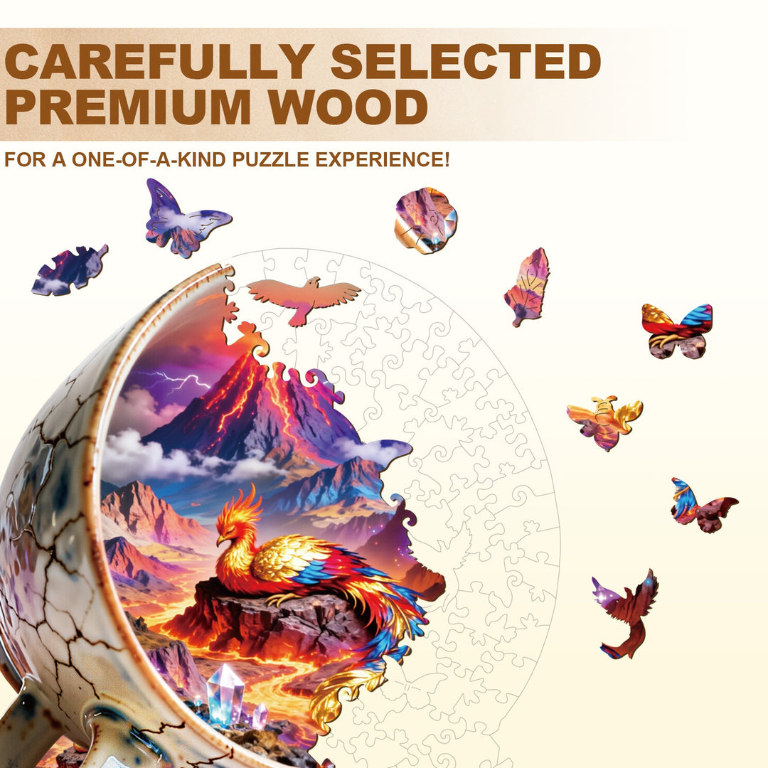 Lava Teacup Wooden Jigsaw Puzzle