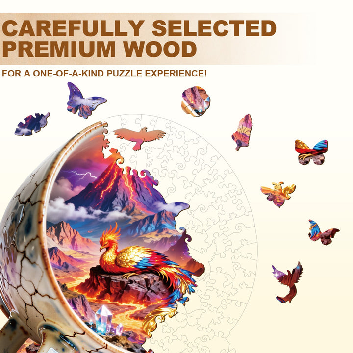 Lava Teacup Wooden Jigsaw Puzzle