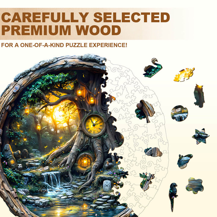 Magic time tree Wooden Jigsaw Puzzle