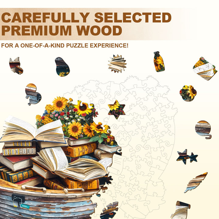 Read quietly Wooden Jigsaw Puzzle