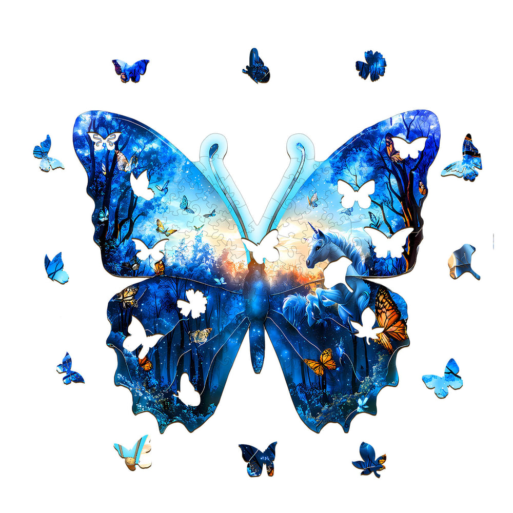 Butterfly Forest Wooden Jigsaw Puzzle - By Woodbests