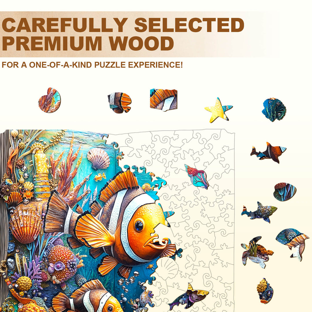 Clownfish Story Wooden Jigsaw Puzzle