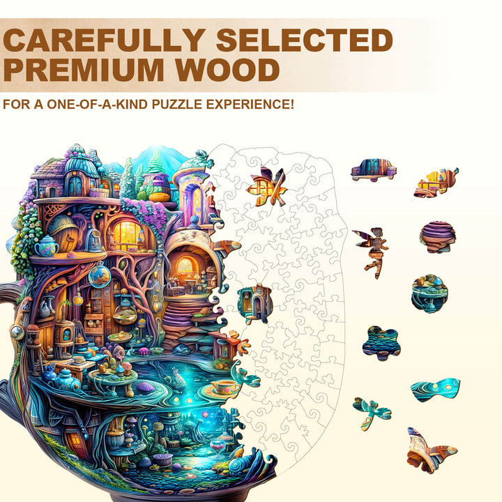 Enchanted Teapot Wooden Jigsaw Puzzle