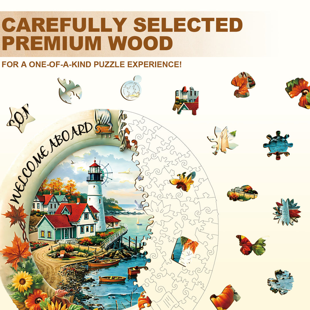 Sunflower Shore Wooden Jigsaw Puzzle