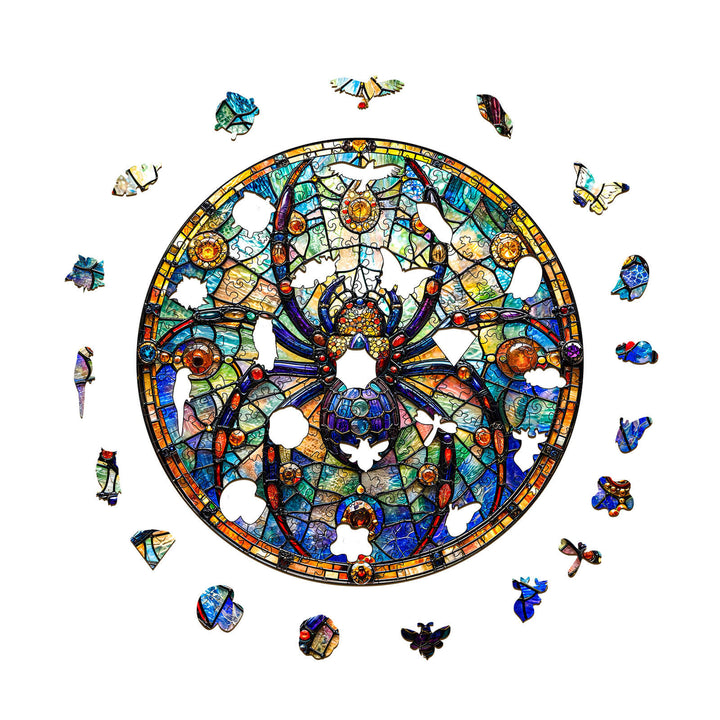 Gem Spider Shadow Wooden Jigsaw Puzzle