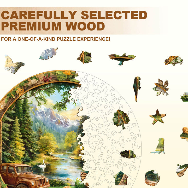 Lakeside Melody Wooden Jigsaw Puzzle