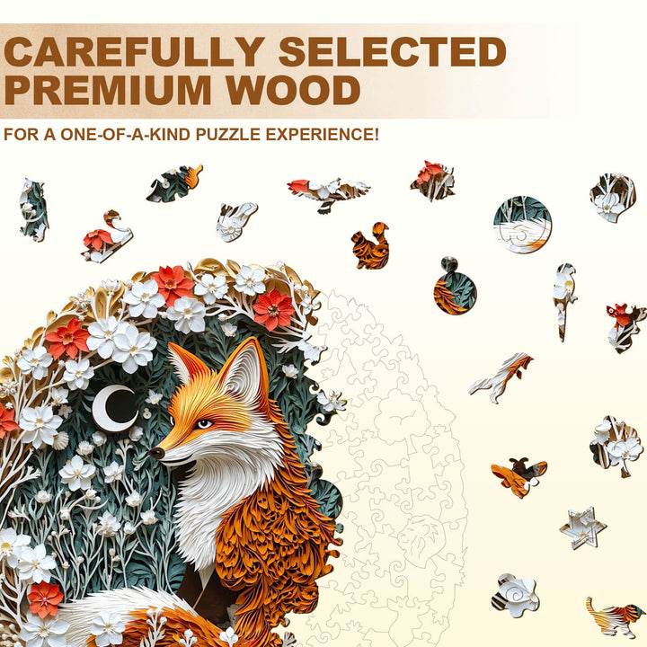 Forest Dreamers-FOX Wooden Jigsaw Puzzle