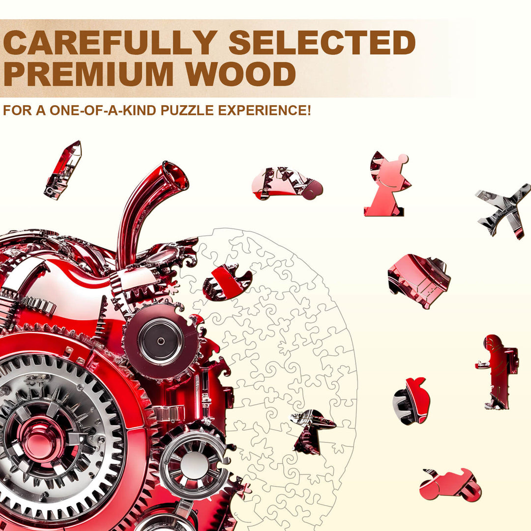 Cyber Apple Wooden Jigsaw Puzzle