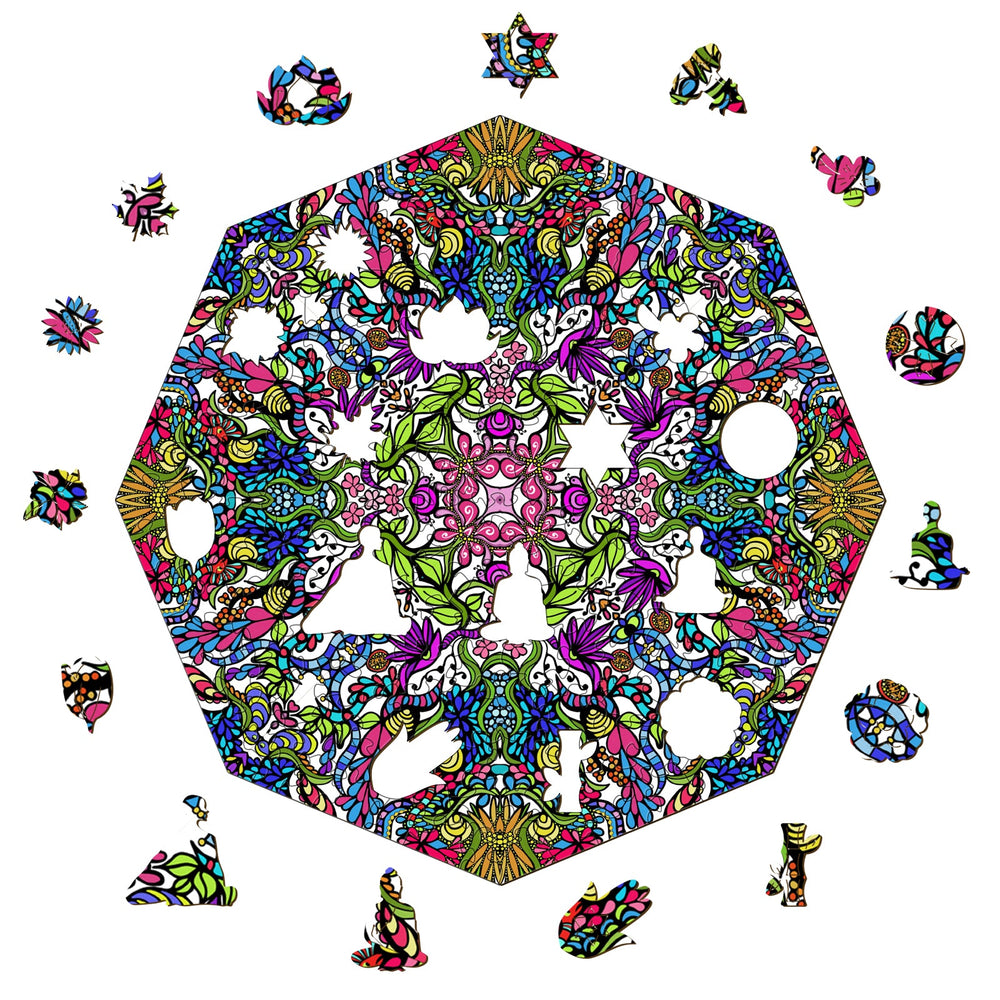 Colorful doodle art featuring intricate patterns and shapes by artist Lori Anne McKague, perfect for art enthusiasts.