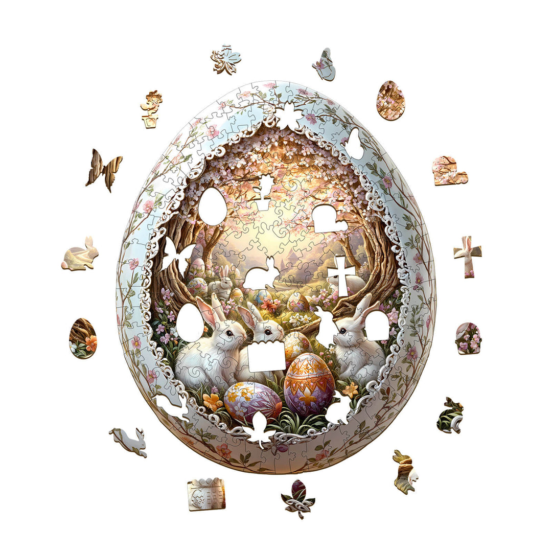 Wonderland Easter-6 Wooden Jigsaw Puzzle