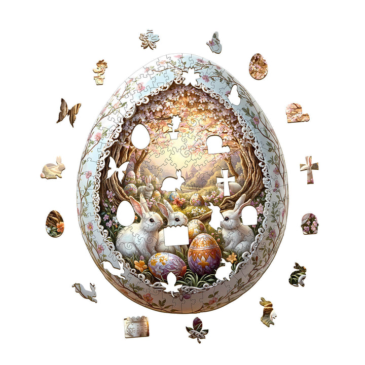 Wonderland Easter-6 Wooden Jigsaw Puzzle