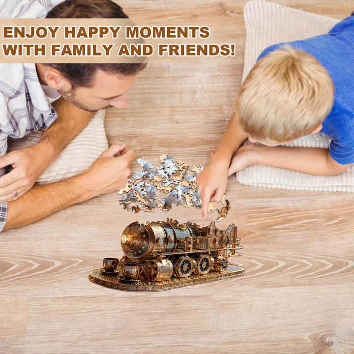 Train coffee machine Wooden Jigsaw Puzzle