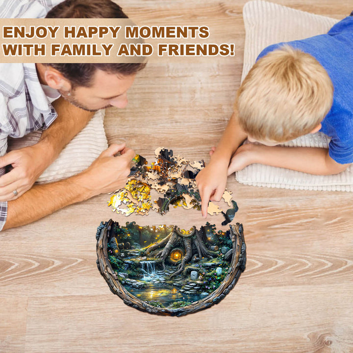 Magic time tree Wooden Jigsaw Puzzle