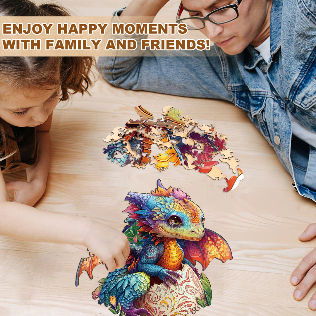 Colorful dragon Wooden Jigsaw Puzzle
