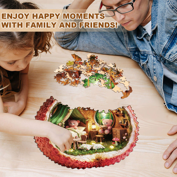 Lychee Bear Wooden Jigsaw Puzzle