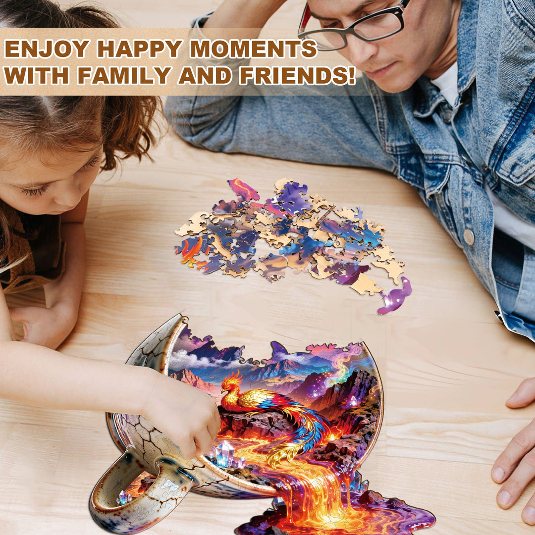 Lava Teacup Wooden Jigsaw Puzzle