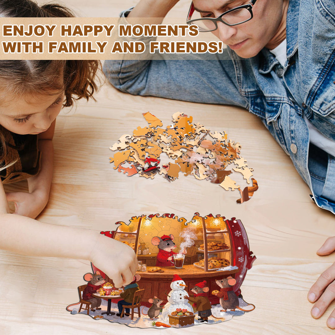 Little Mouse Bakery Wooden Jigsaw Puzzle