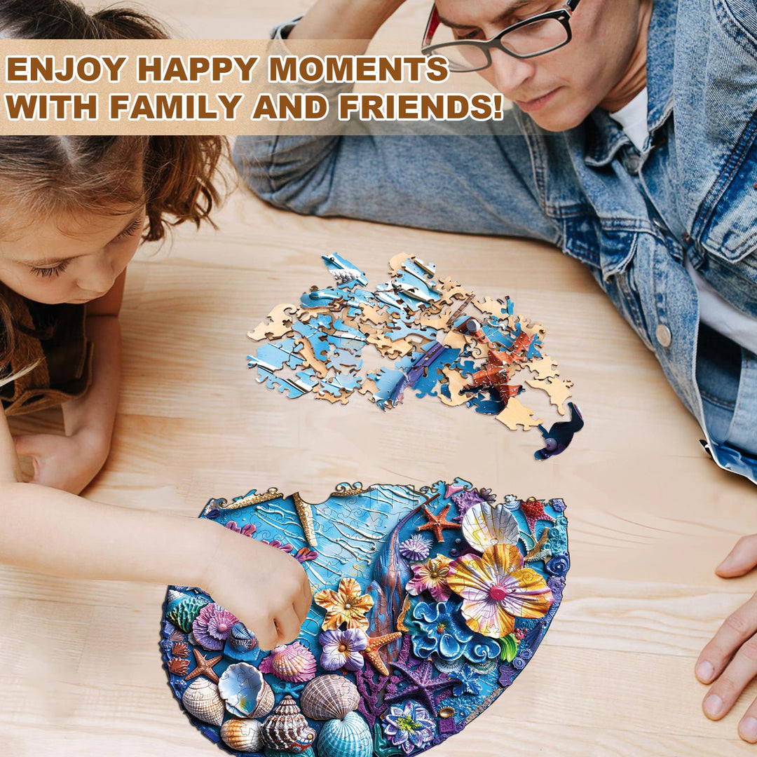 Blue Memory Wooden Jigsaw Puzzle