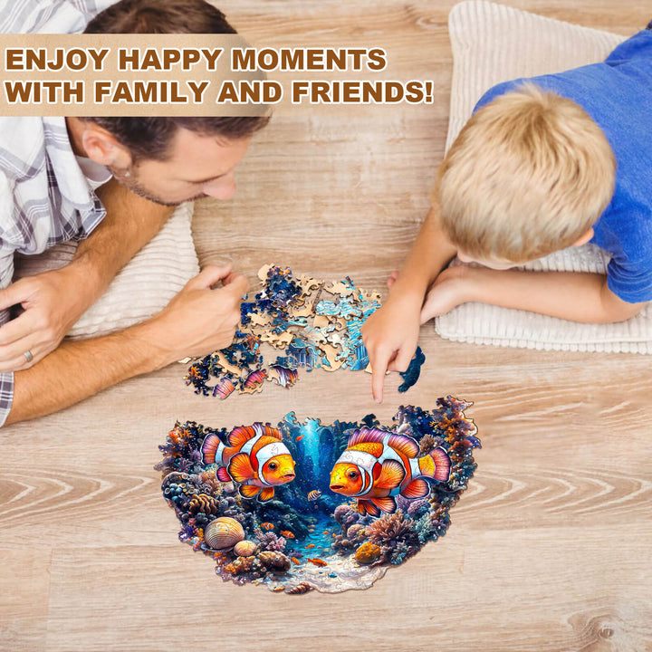 Clownfish Journey Wooden Jigsaw Puzzle