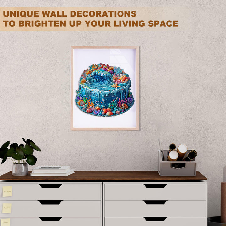 Ocean Cake Wooden Jigsaw Puzzle