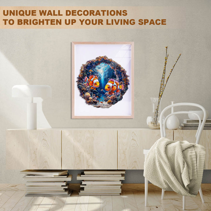 Clownfish Journey Wooden Jigsaw Puzzle