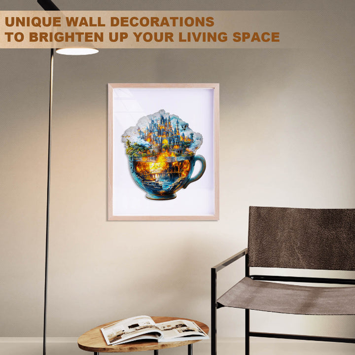 Magic cup-1 Wooden Jigsaw Puzzle