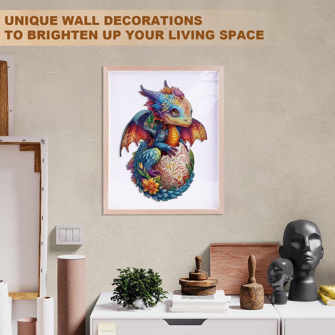 Colorful dragon Wooden Jigsaw Puzzle
