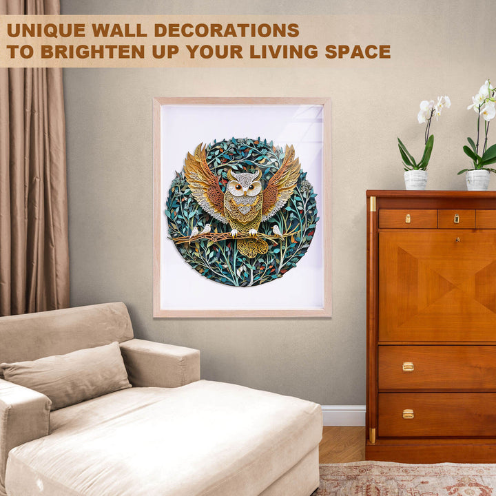 Forest Dreamers-Owl Wooden Jigsaw Puzzle