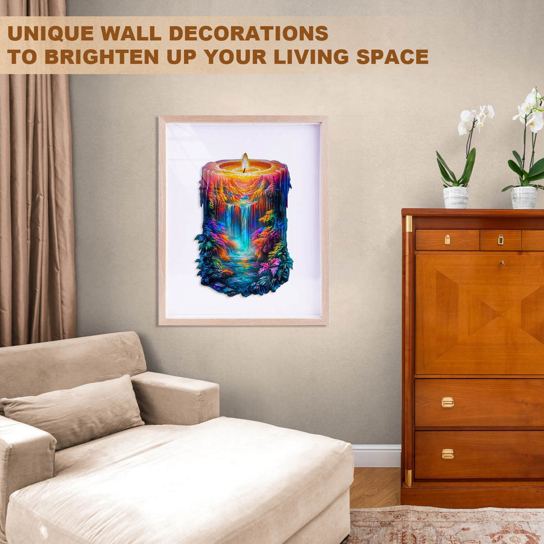 Enchanted Flame Wooden Jigsaw Puzzle