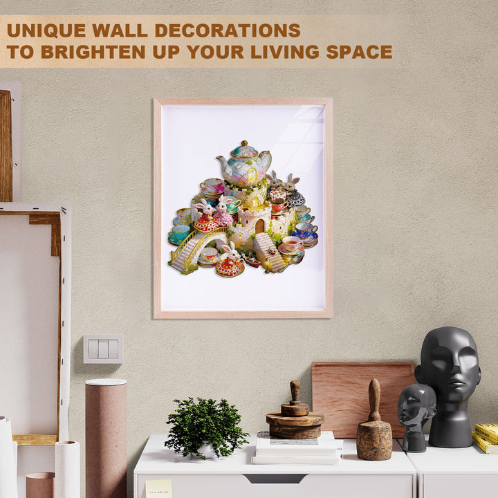 Bunny Tea Party Wooden Jigsaw Puzzle