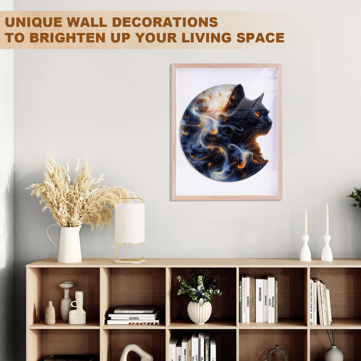 Nebula Cat Wooden Jigsaw Puzzle